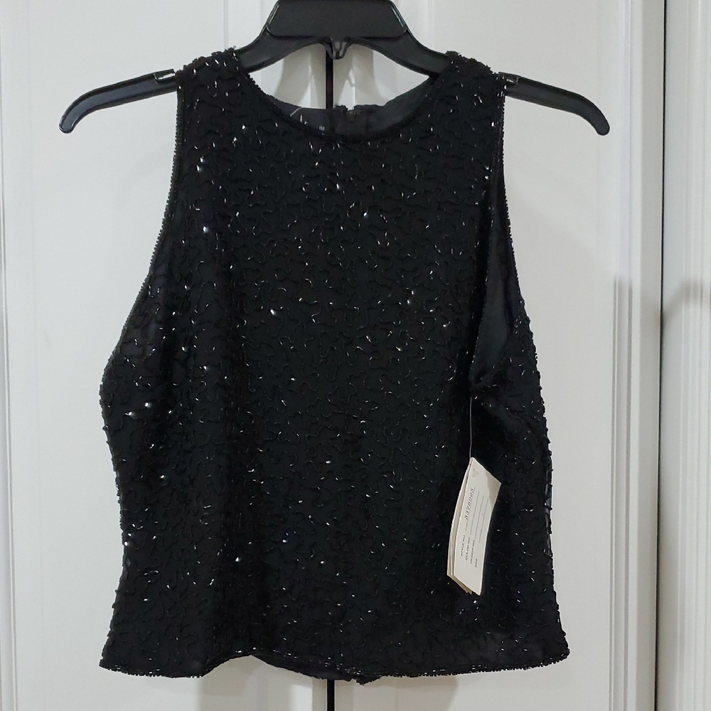 Elegant Black Sleeveless Top